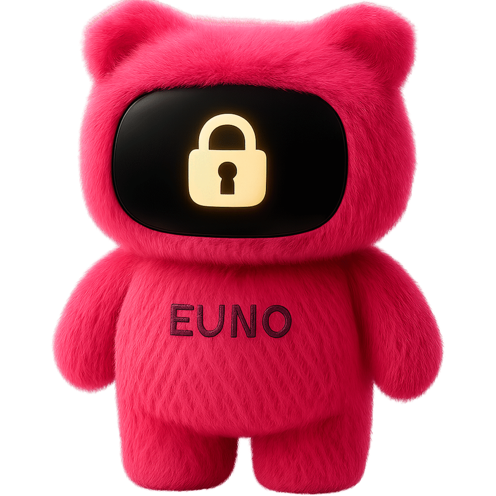 Euno avec un écran sécurisé, qui signifie que vos données sont protégées